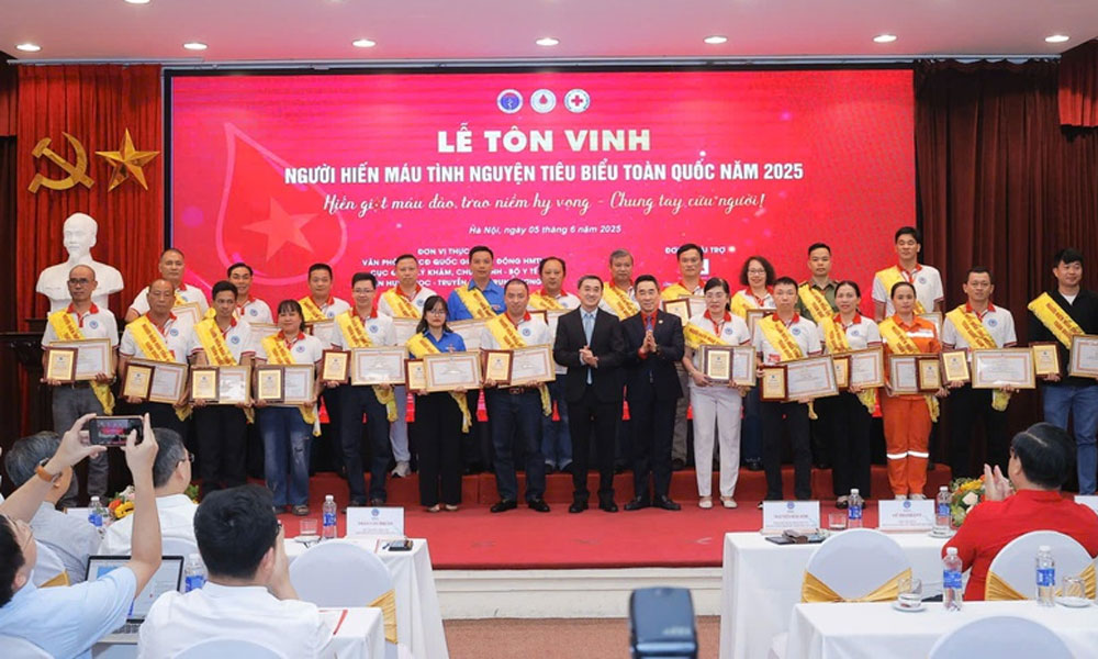  Tôn vinh người hiến máu tình nguyện tiêu biểu toàn quốc năm 2025